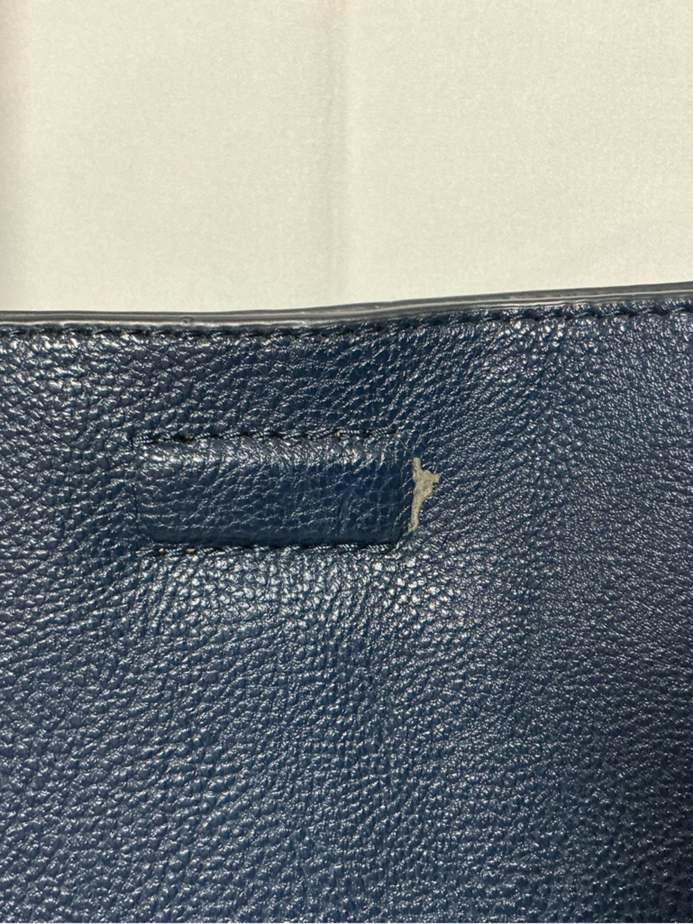 Marc New York Navy Leather Tote with Gold Charm - Picture 15 of 15